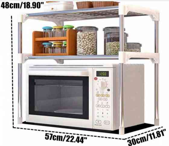 Полиця Стелаж для Мікрохвильовки Органайзер Полка для микроволновки. Харків