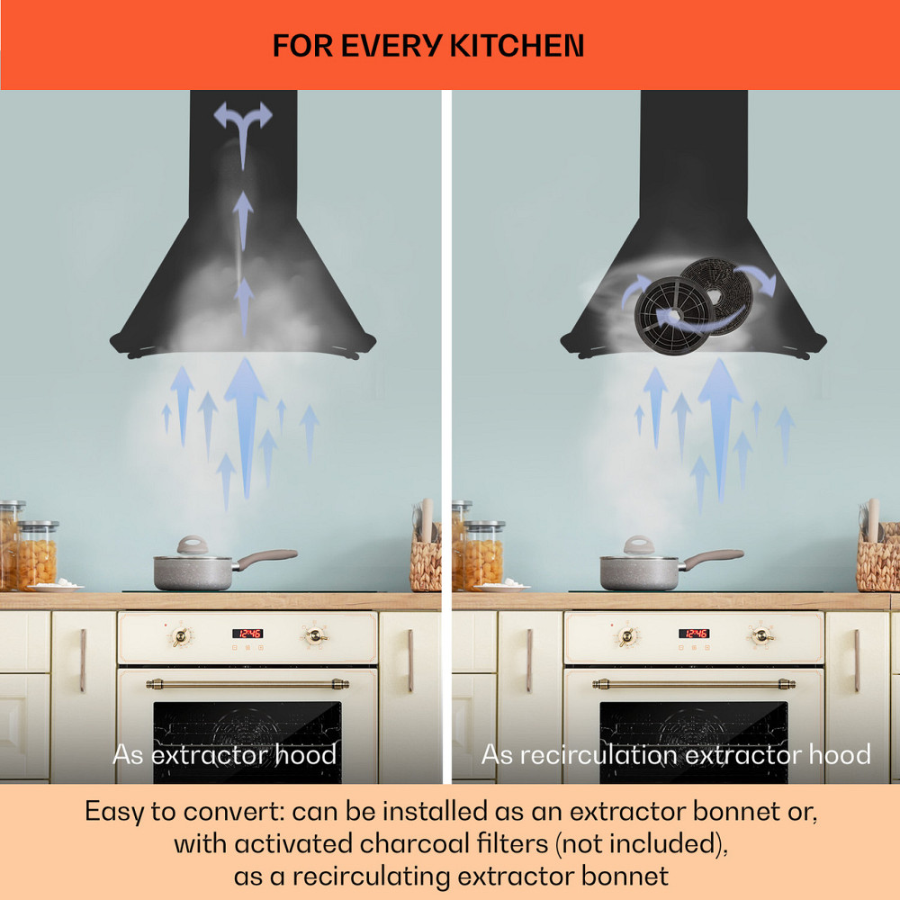 Lumio Primo ретро вытяжка 60см 490 м³/ч LED подсветка медь (Германия, читать описание) Ровно - изображение 7