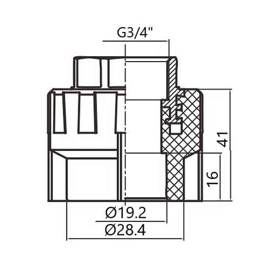 Муфта PPR Thermo Alliance 20х3/4