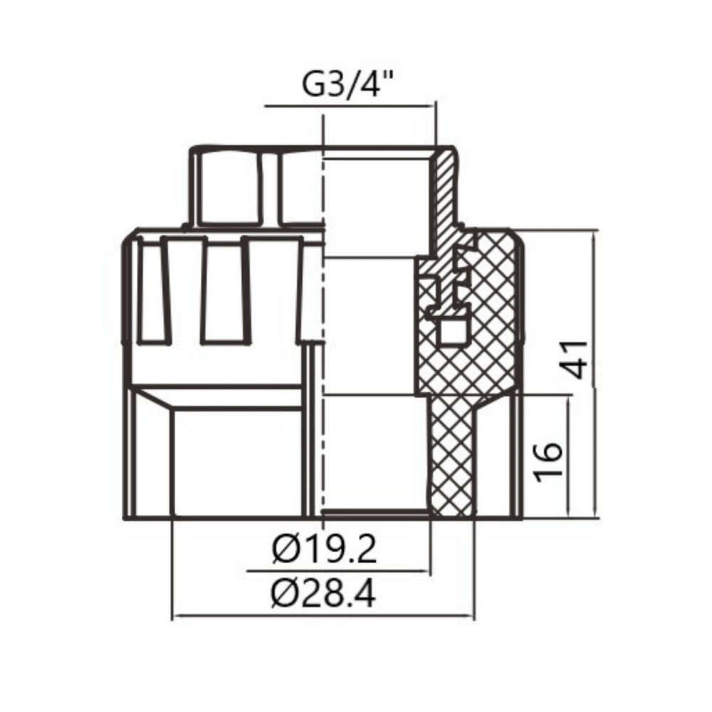 Муфта PPR Thermo Alliance 20х3/4