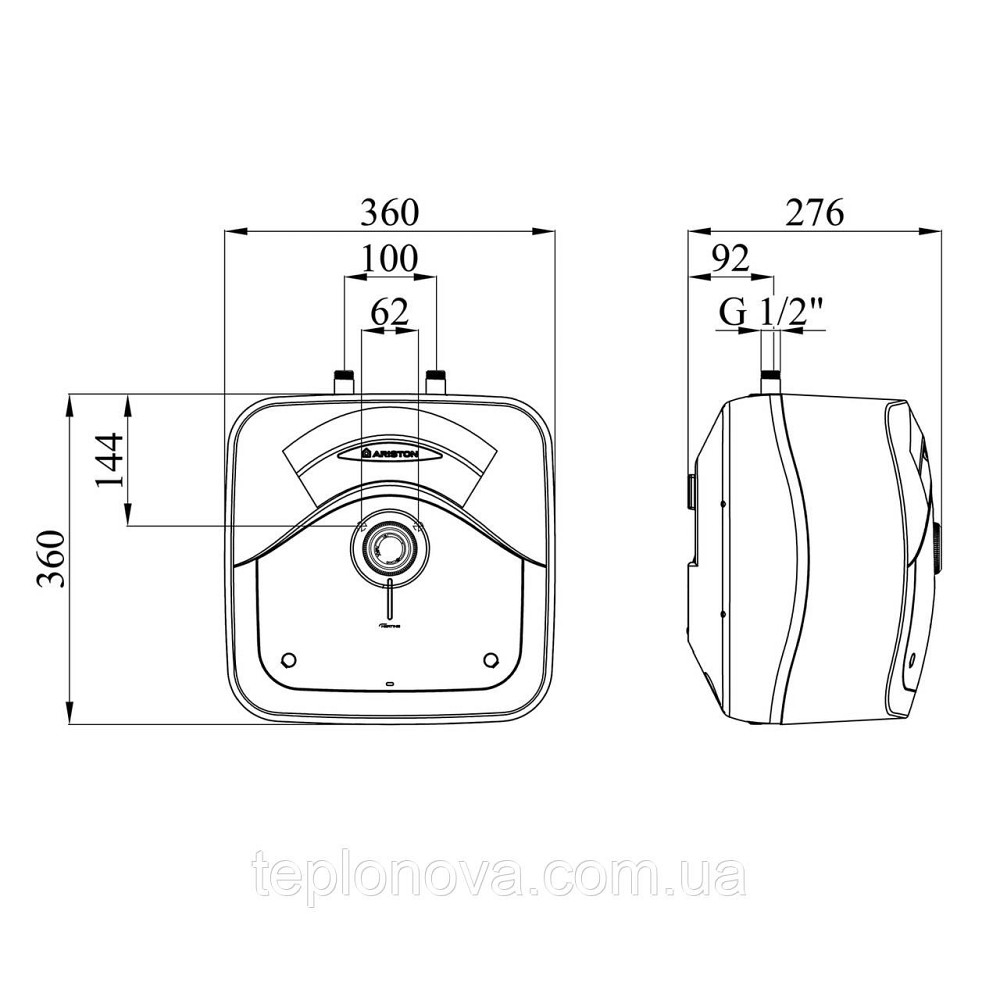 Водонагрівач Ariston Andris Rs 10U/3 з мокрим ТЕНом 3100632 Чернівці - фото 2