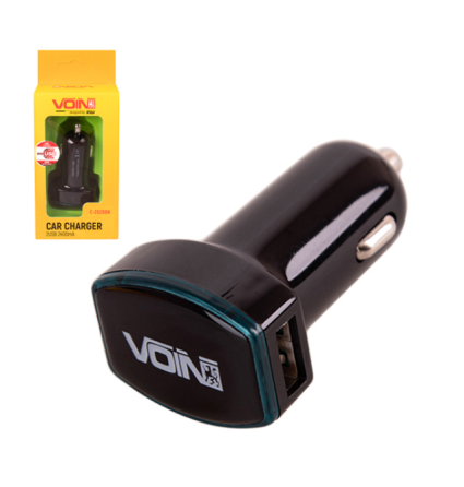 Зарядний пристрій 2USB C-2026BK 12-24V/5V/2.4A VOIN Вінниця