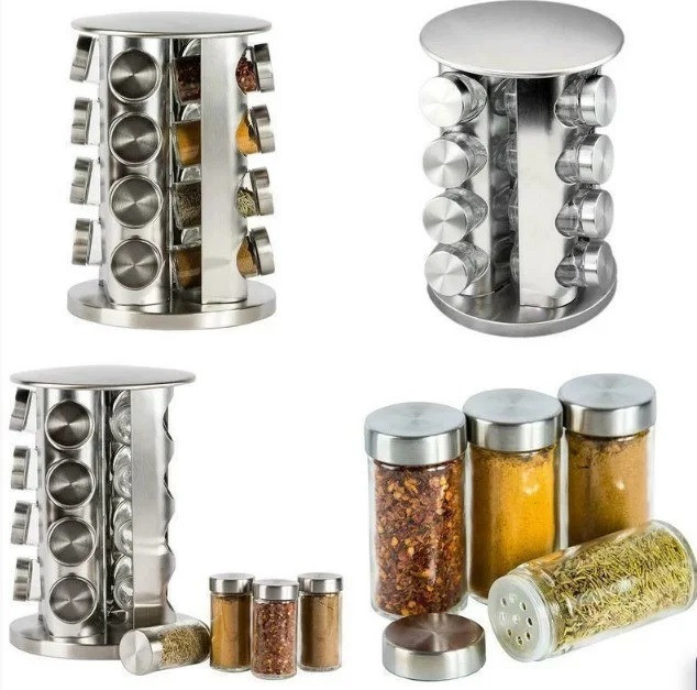 Набор для специй Spice carousel, 16 емкостей (баночек) и Подставка для специй va2-31 Сумы - изображение 5