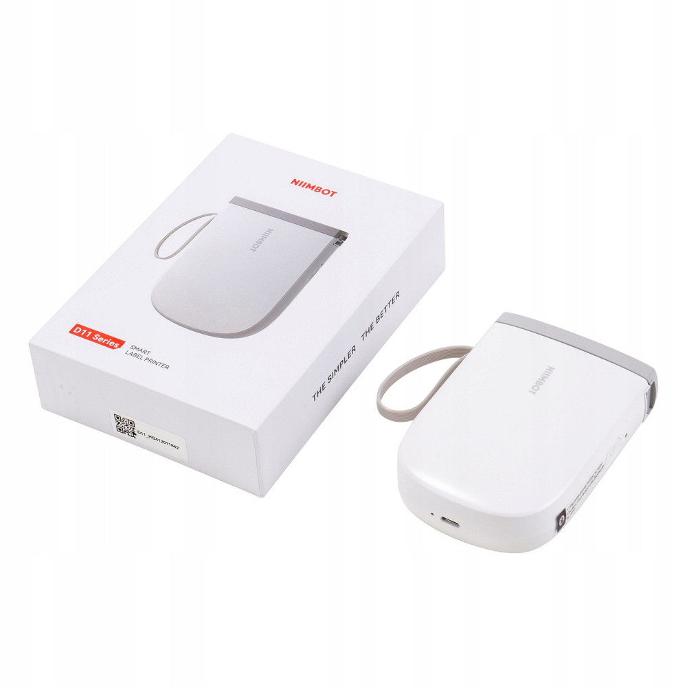 Термопринтер для друку наклейок NIIMBOT D11_H White Київ - фото 7