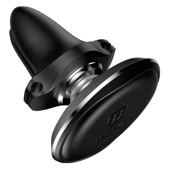 Магнитный автодержатель для телефона Baseus Magnetic Air Vent Car Mount SUGX-A01 (Черный) Николаев