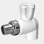 Кран Радіаторний Прямий Kalde ∅20х1/2 (КБП) білого кольору Харків