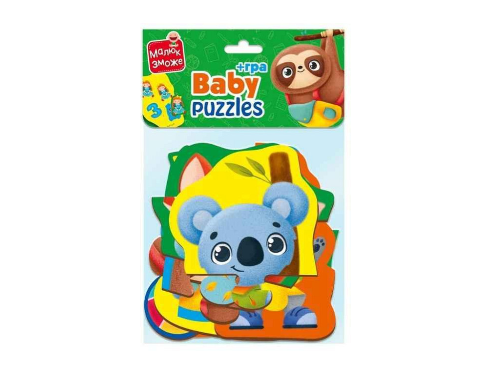 Пазлы Малыш Сможет «Животные. Игрушки» VT1722-23 ТМ VLADI TOYS Киев - изображение 1