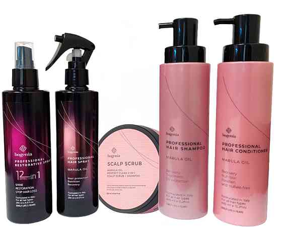 Набір для догляду за волоссям Bogenia (Шампунь Кондиціонер Скраб Термозахист Спрей 12 в 1) Запоріжжя