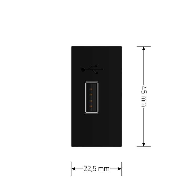 USB розетка LIVOLO 5V 2.1A, чорна, 10Вт, з блоком живлення, модуль 0.5 поста (VL-FCUA-1BP) Коломыя - изображение 6