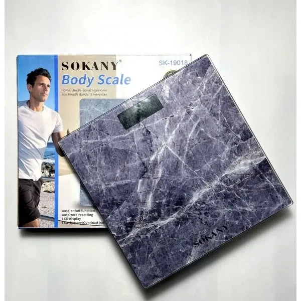Настільні ваги Sokany SK-19018 з платформою з металу та скла, до 180 кг з точністю 100 г Одеса - фото 2