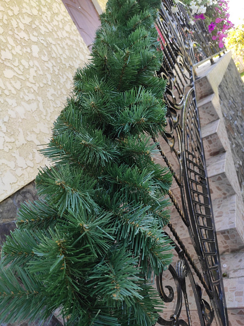 Гирлянда хвойная искусственная «Карпатская» 2.7 м декоративная елочная ветка Киев - изображение 1