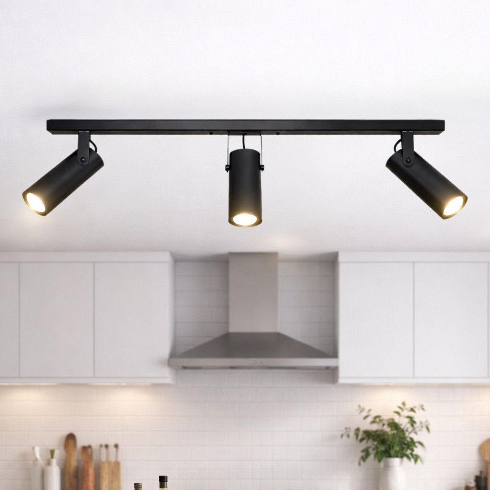 Светильник потолочный спот поворотный MSK Electric Focus под три лампы Е27 черный  NL 14050-3 BK Одесса - изображение 9