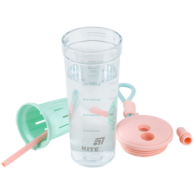 Бутылка для воды Kite 650 мл, рожево-зелений (K25-1219-1) Винница - изображение 7