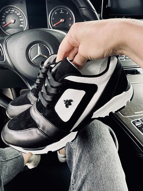 GINA ORIGINAL Кросівки жіночі GINA ORIGINAL 6783 чорний/білий (весна-осінь, шкіра натуральна) ( Коломыя - изображение 1