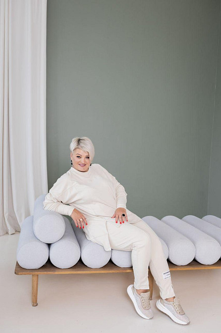 Женский теплый прогулочный костюм двойка батал пума плюш Бежевый, 54/58 Одесса - изображение 7