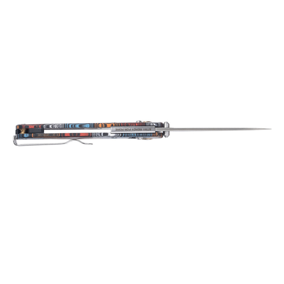 Ніж складаний туристичний SRM Medal 255L-GQ2 (8.2 см) 140Cr / G10 різнобарвний Київ - фото 5