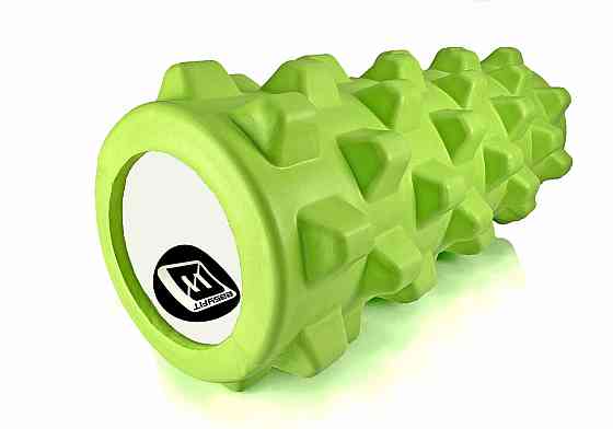 Масажний ролик EasyFit Grid Roller PRO 33 см Салатовий Коломия