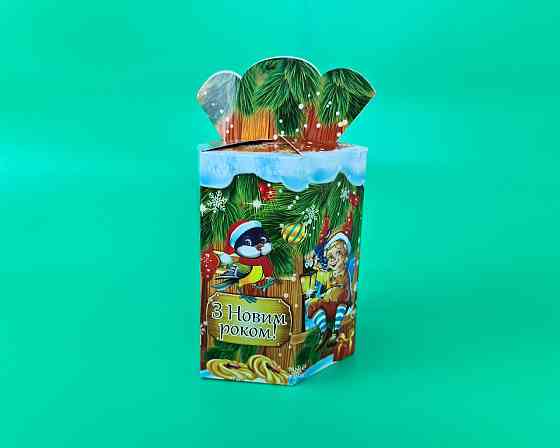 Праздничная упаковка  для новогодних подарков (700грм) №213с 