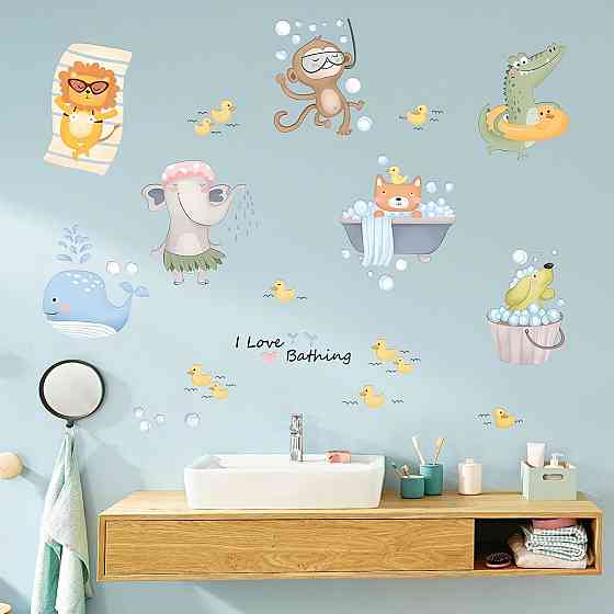 Набор наклеек виниловые на стену в детскую комнату 