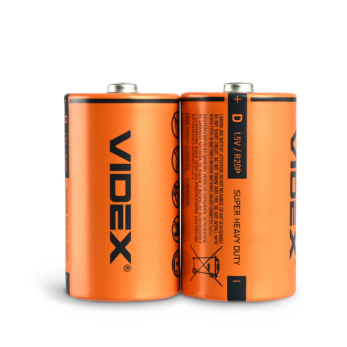 Батарейка сольова D/R20 (пл-2шт) Videx Житомир - фото 2