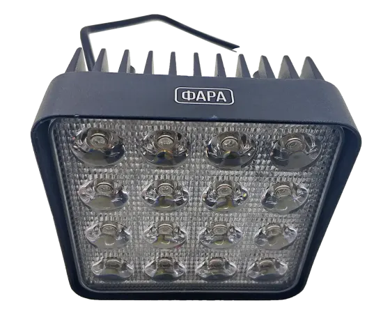 LED фара квадратна 48W, 16 ламп, широкий промінь 10/6000K 30V Мукачево