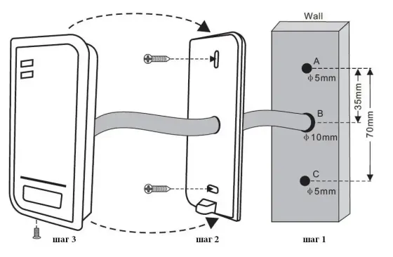 Контролер доступу + зчитувач Bluetooth SEVEN CR-7478B MIFARE Київ