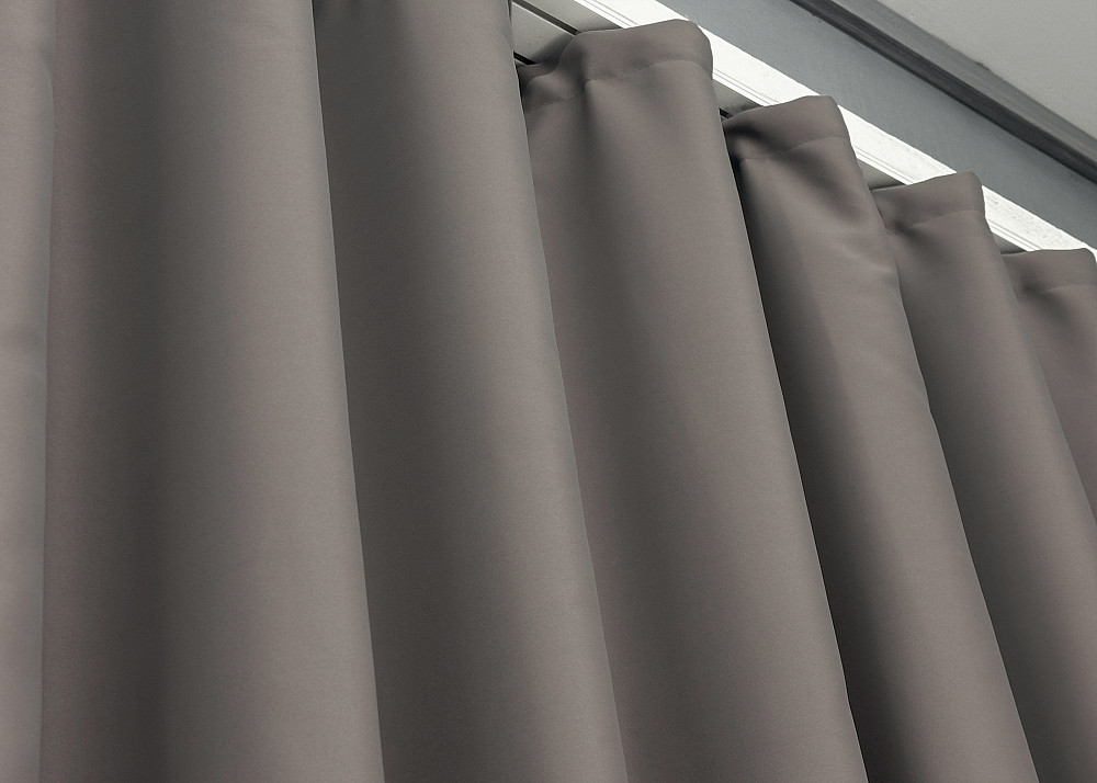 Комплект штор коротких VR-Textil Блэкаут Midnight № 1228ш Серый 140х170 см 2 шт (35-0158) Киев - изображение 16