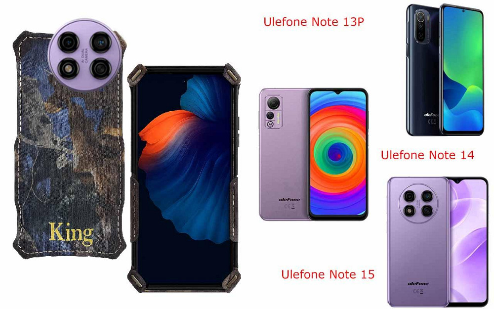 Бампер King для Ulefone Note 13P, Note 14, Note 15, із посиленим корпусом, колір Граб Київ - фото 1