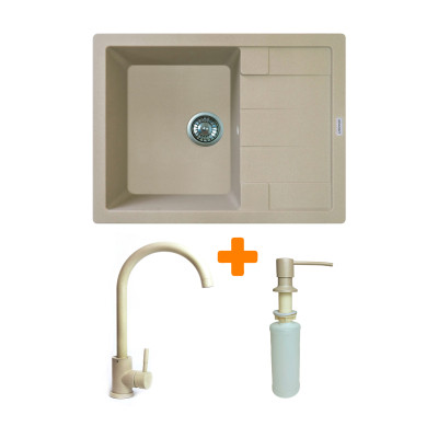 Мойка кухонная Adamant Anila Сахара + змішувач та дозатор (182496900302) Винница - изображение 1