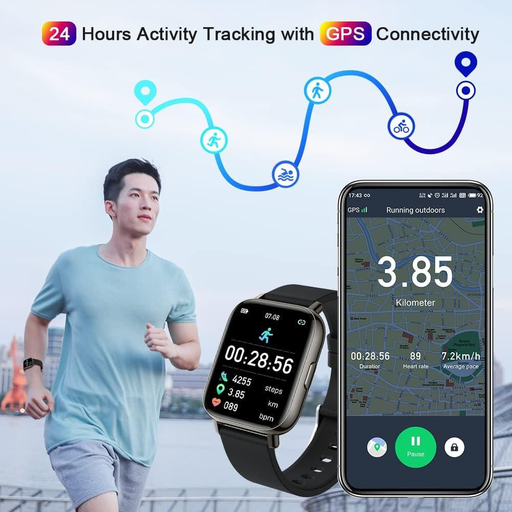 Смарт-часы MOLOCY P32 Black — Умные фитнес-часы 1.69