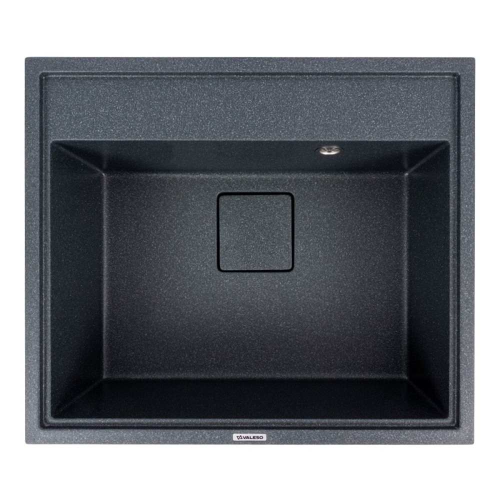 VALESO Кухонна мийка гранітна VALESO 6050 SHERLIT (антрацит) Київ - фото 1