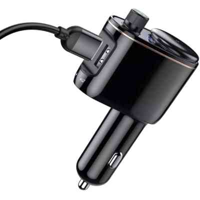 FM модулятор Baseus FM Launcher Locomotive 3.4 A 2 USB (CCHC000001) Винница