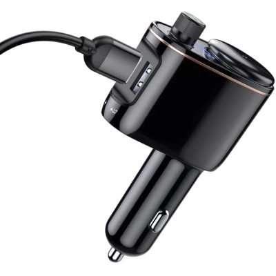 FM модулятор Baseus FM Launcher Locomotive 3.4 A 2 USB (CCHC000001) Вінниця - фото 6