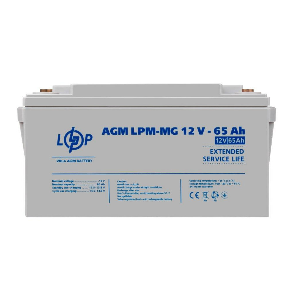 Аккумулятор мультигелевый LPM-MG 12V - 65 Ah Киев - изображение 1