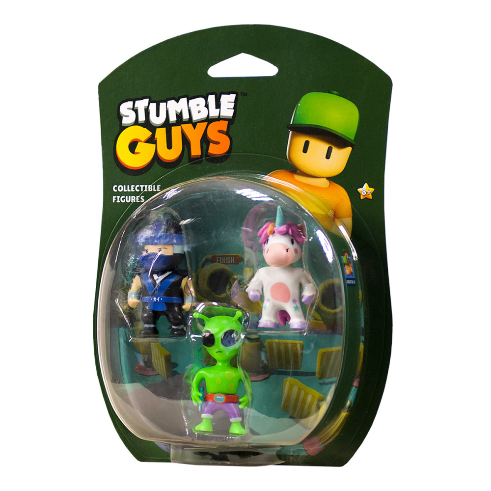 Набір колекц. фігурок Stumble Guys - Ніндзя Кай, Спрінклс, Прибулець Днепр - изображение 1