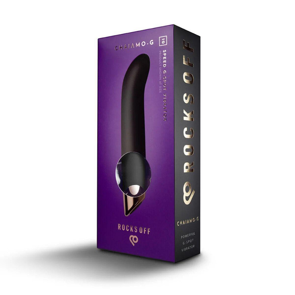 Вибратор для точки G Rocks Off Chaiamo G Black, 10 режимов Sex Aura Киев - изображение 5