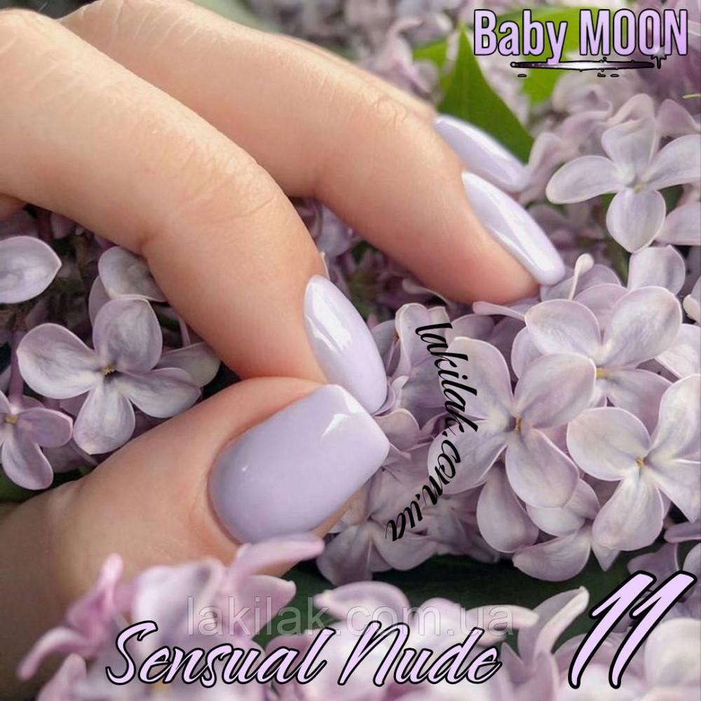 Гель-лак BABY MOON Sensual Nude №11 лавандовий світлий, 6 мл Херсон - фото 1