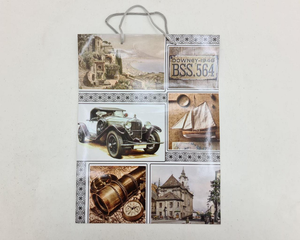 Подарунковий паперовий пакет Гігант (широке дно)о 30/40/17 (артGSD-08) (12 шт) Харків - фото 2