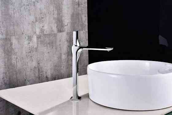 Смеситель дизайнерский для умывальника, кран в ванну однорычажный WanFan люкс качества хром Каменец-Подольский