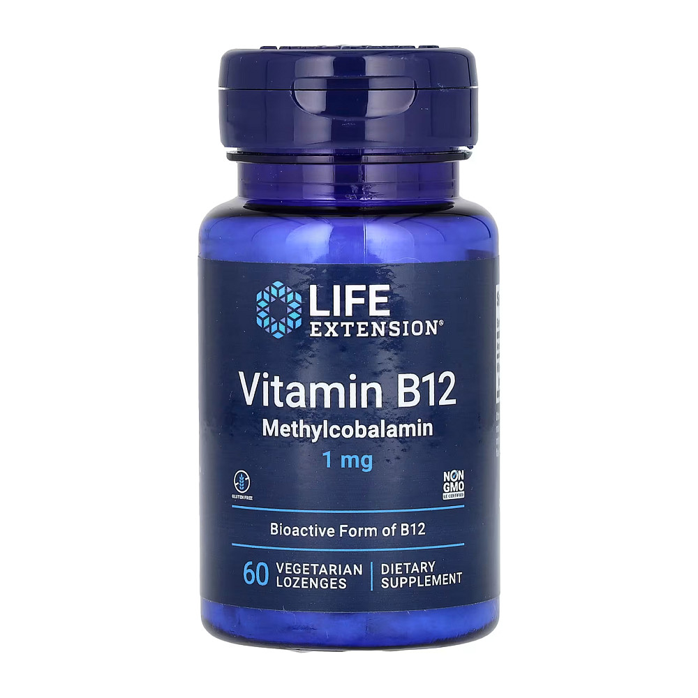 Vitamin B12 Methylcobalamin 1 mg - 60 vcaps Луцьк - фото 1