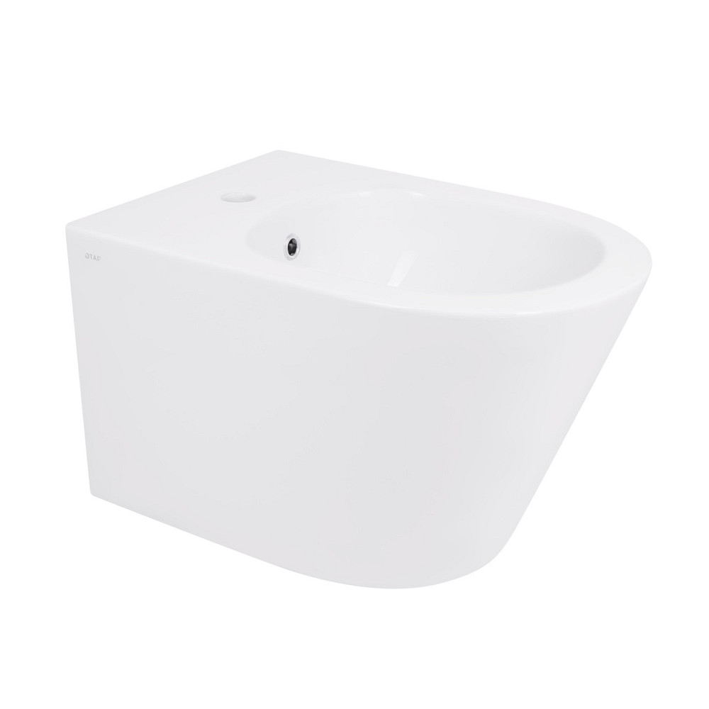 Біде підвісне Qtap Swan 520х360х320 White QT16555378W Київ - фото 1