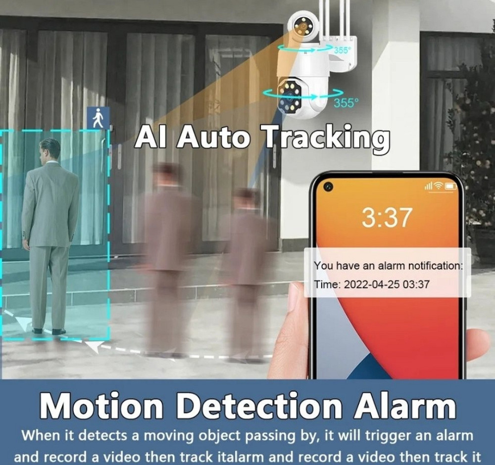 Камера Wifi 8мп 2 об'єктива ×50 зум Харків - фото 3