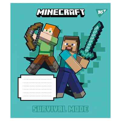 Тетрадь Yes Minecraft Signs А5 24 листов линия (767562) Винница
