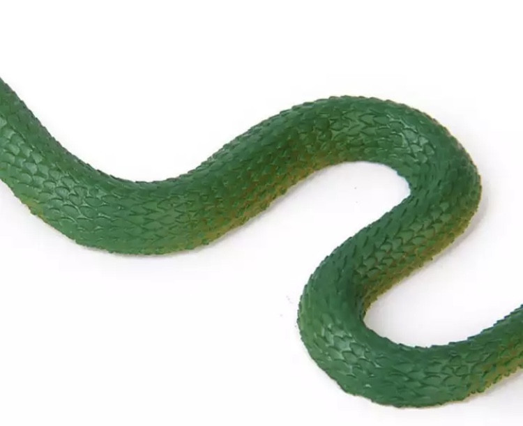 Іграшка змія реалістична 23 см зелений Київ - фото 4
