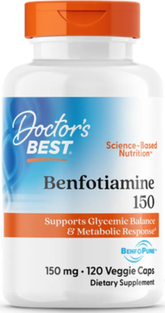Бенфотіамін Doctor's Best Benfotiamine 120 вег капс Київ