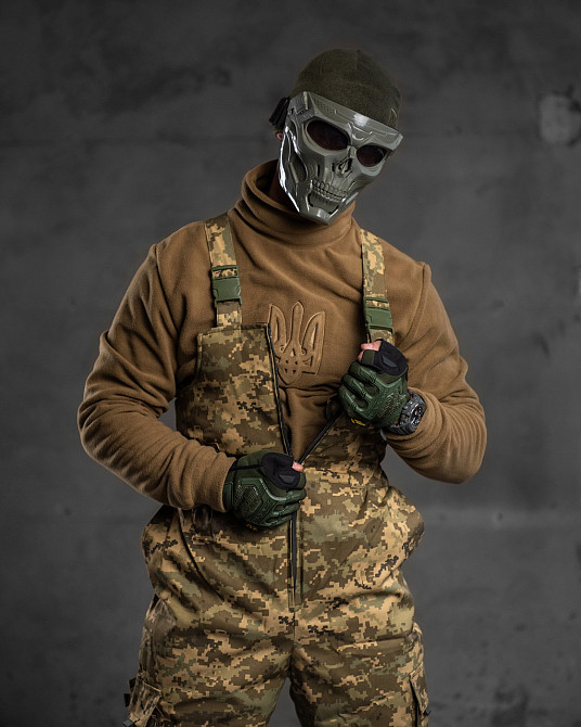 Комбез чоловічий теплий зимовий комбінезон піксель на підтяжках ЗСУ Одеса - фото 6