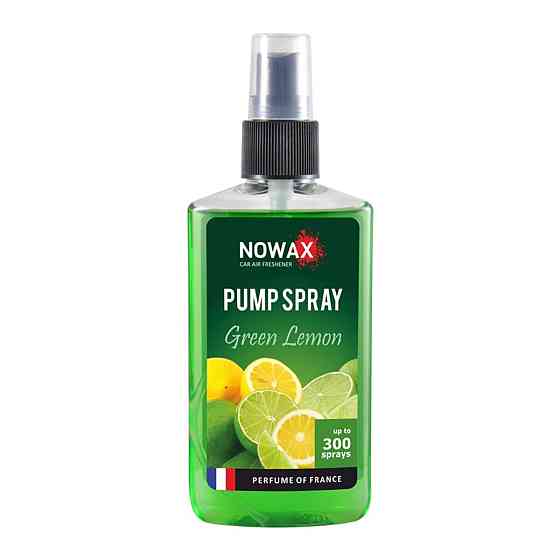 Ароматизатор Nowax Pump Spray Green Lemon, 75ml з розпилювачем Киев