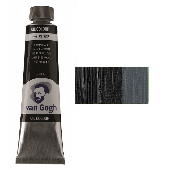 Фарба олійна VAN GOGH (702) Сажа газова 40 мл Royal Talens Київ - фото 1