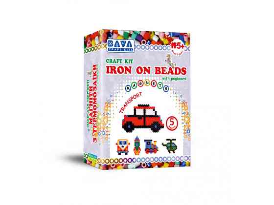 Набір для творчості "Магніти з термомозаїки без планшета "Транспорт" TM-019 Вінниця