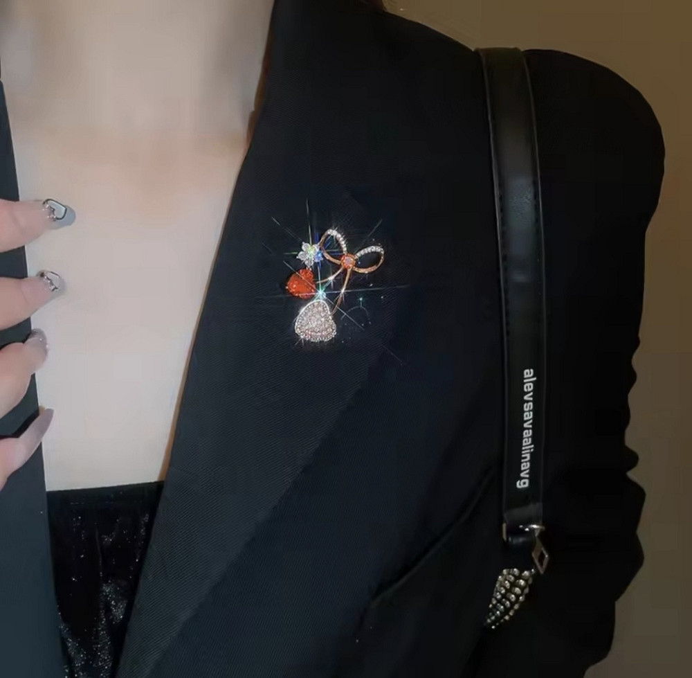 Брошка "Два серця" Сміла - фото 5